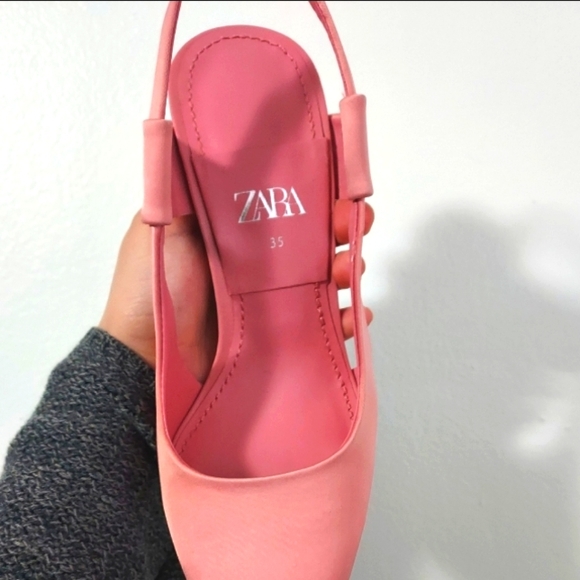 Zara blush satin heels - Picture 5 of 7